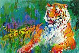 Leroy Neiman Resting Tiger painting